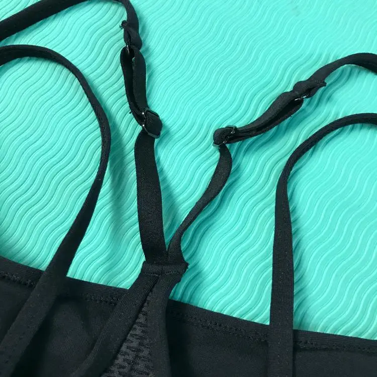 Бесплатная доставка Женский однотонный дышащий Тощий спортивный бюстгальтер