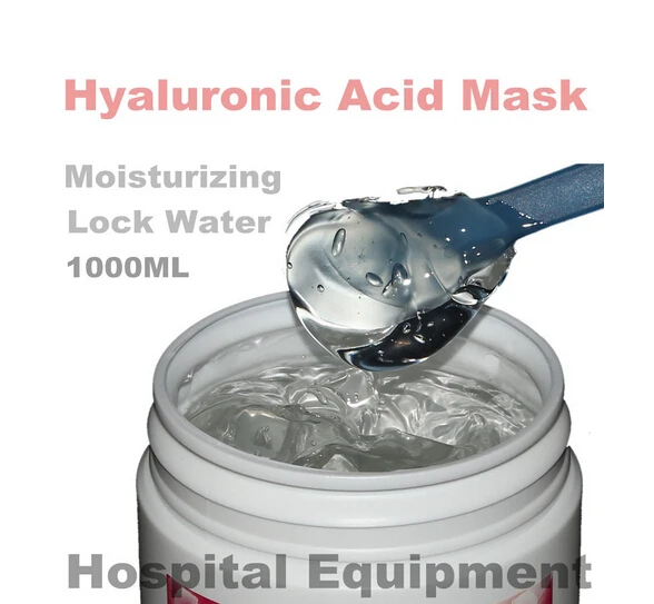 1KG Hyaluronic Acid Moisturizing Mask 1000g Whitening Lock Water Repair  Disposable Sleeping Cosmetics Beauty Salon Products
