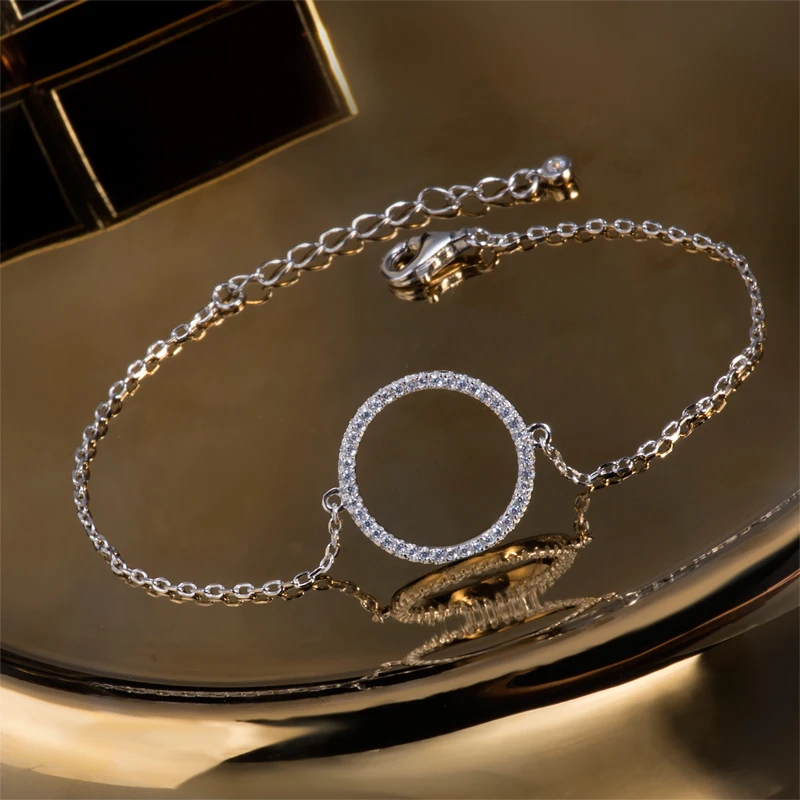 Лидер продаж круглые браслеты для женщин и мужчин геометрические очаровательные