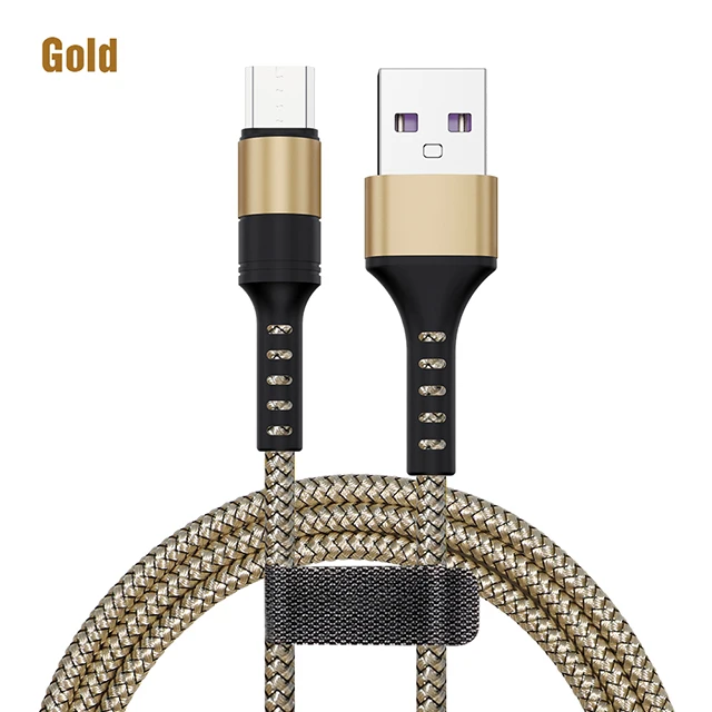 Gold 2 м Micro USB кабель для samsung S7 QC3.0 Быстрая зарядка кабель для Xiaomi Note 5 Pro Microusb Android телефон кабели 3A Быстрая зарядка - Цвет: Gold