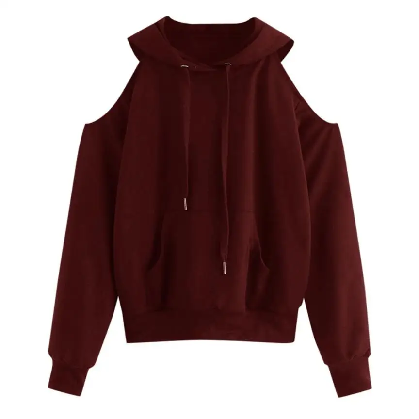 Женский свитер однотонный Повседневный пуловер с длинным рукавом открытыми