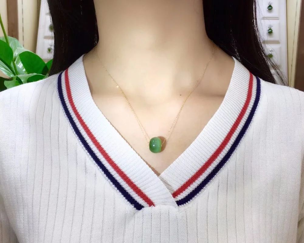 Кулон ожерелье Hetian jade кулон полый капель Jinxiang Женские Подвески модели|Подвески| |