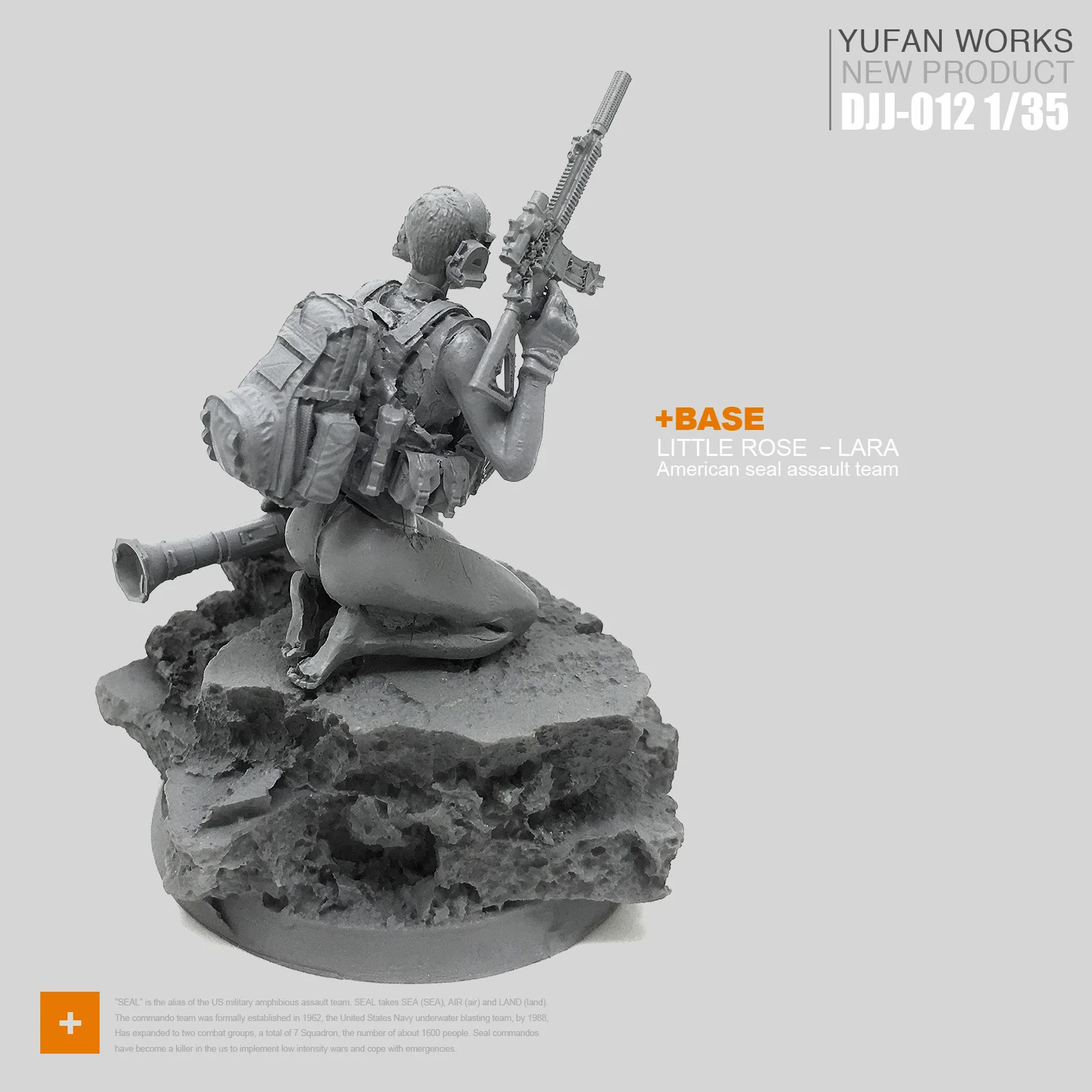 

Yufan Model Platform With 1/35 Female Soldiers Seals Djj-12