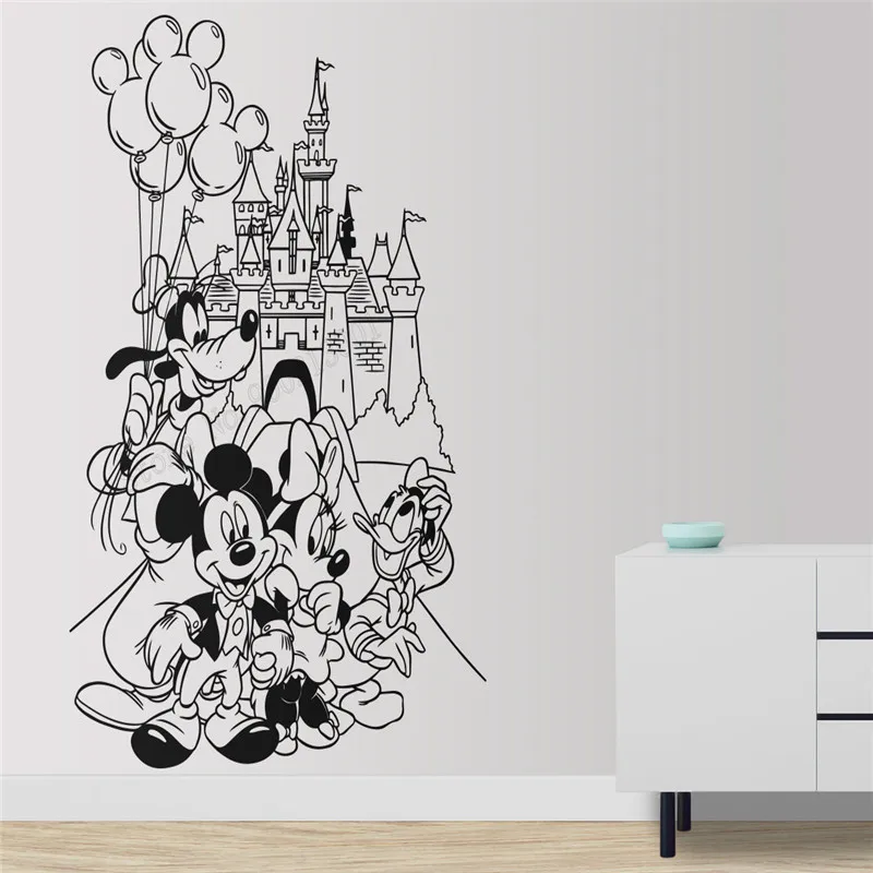 Настенные художественные наклейки с изображением мышки семейное Дворцовое