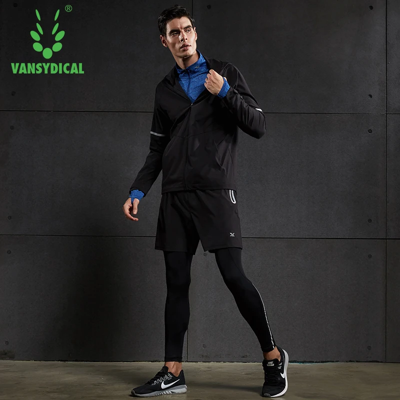 Vansydical мужской зимний спортивный костюм теплые 5 шт. спортивные костюмы мужская