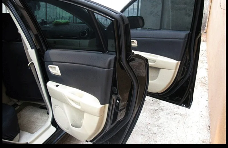 SRXTZM для Mazda 3 2004 2005 2006 2007 2008 2009 4 шт./компл. внутренняя отделка из Микрофибры Двери Панель Защитная крышка Накладка
