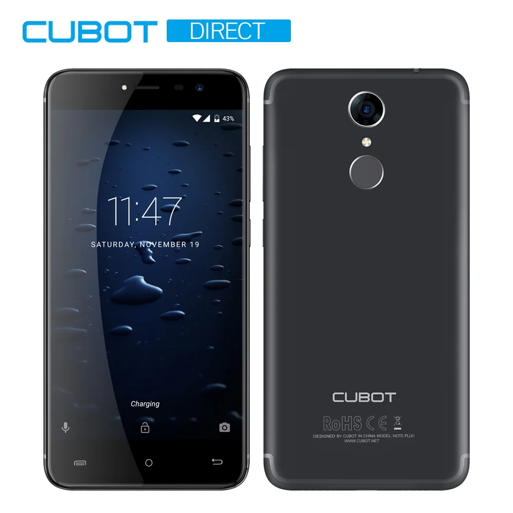 Смартфон Cubot Note Plus MT6737T четырехъядерный процессор type C Android 7 0 мобильный телефон 5 2