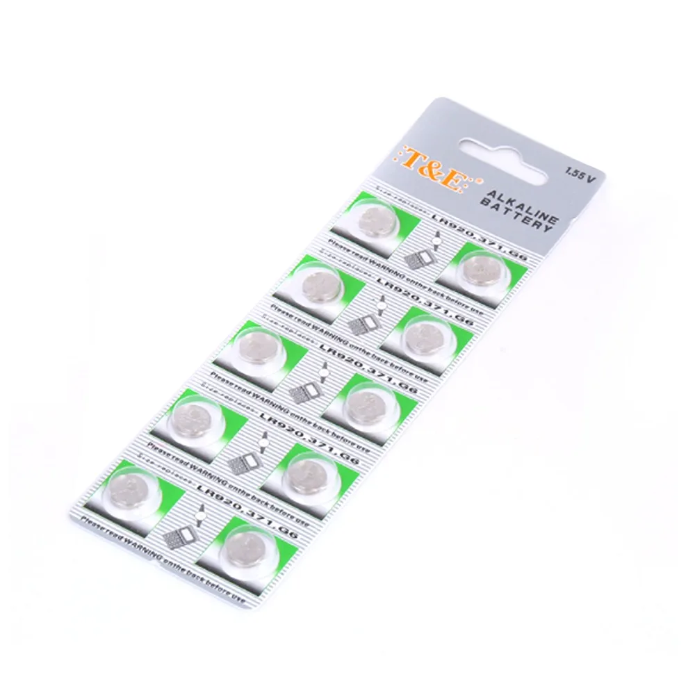 3 упаковки 30 шт. щелочные кнопочные батарейки AG6 371 370 SR69 LR920 SR920SW|Часовые батарейки|