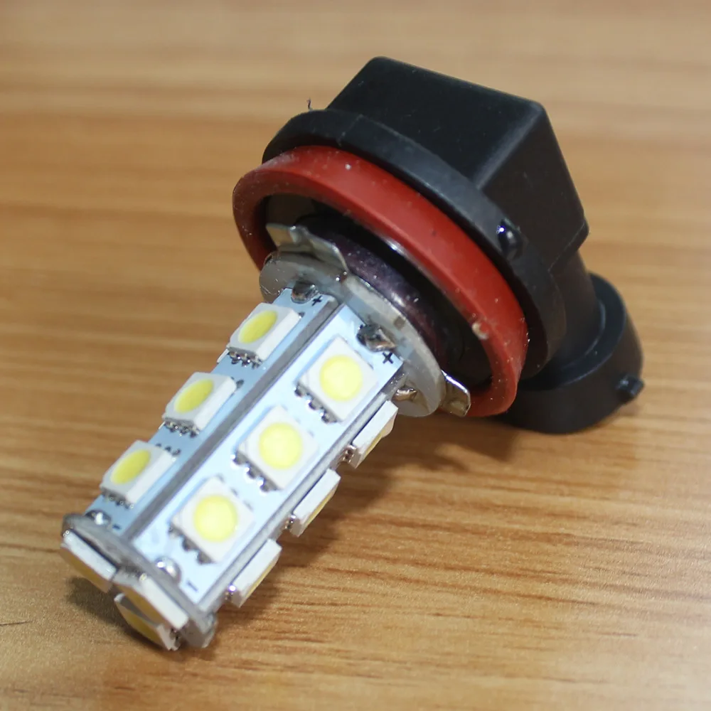 Tonewan super offer car liaght DC 12V H11 H8 18 LED 5050 SMD Car Auto Day Driving Fog Light Headlight Lamp Bulb|h11 h8|smd carheadlight lamp |