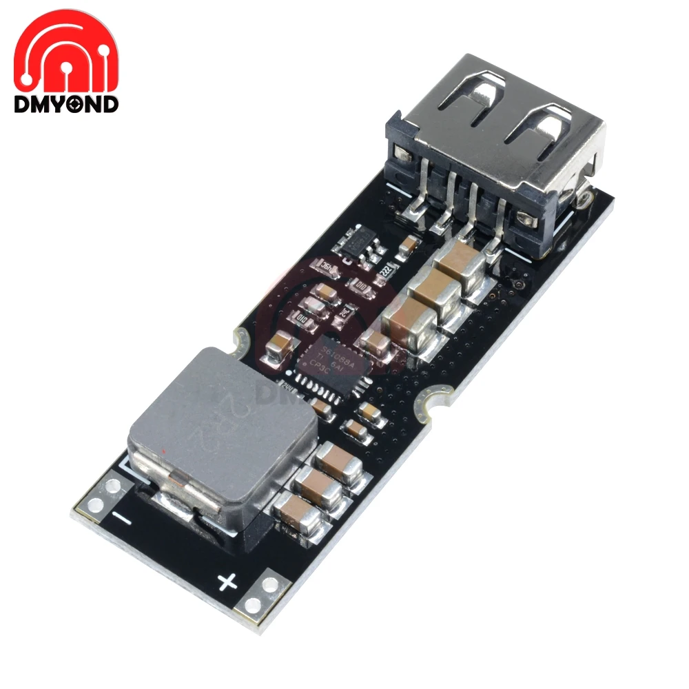 QC2.0 QC3.0 Single Cell Lithium Battery Boost Power Module 3.7V 4.2V Liter 5V 9V 12V Board USB Mobile Phone QC Fast Charge