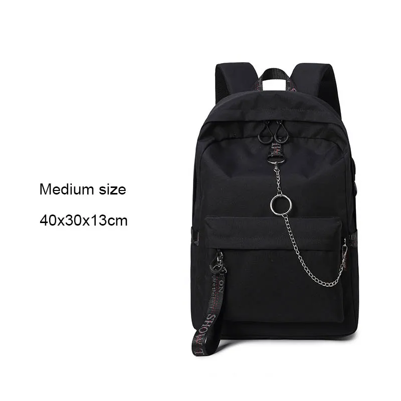 Medium 2 Женский рюкзак, Модный водонепроницаемый Женский школьный портфель для подростков, школьная сумка, корейский рюкзак для ноутбука, рюкзак Mochila - Цвет: Medium 2