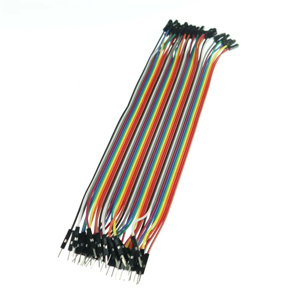 Кабель Dupont 40 шт. в ряд 20 см 2 54 мм 1pin 1p-1p перемычка Мама-папа | Электроника