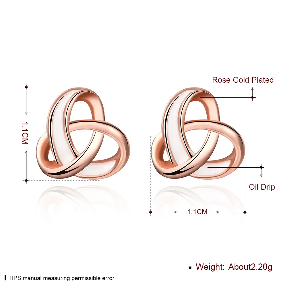 Женские серьги гвоздики из розового золота с крестом|circle stud earrings|stud earringsstud earrings for