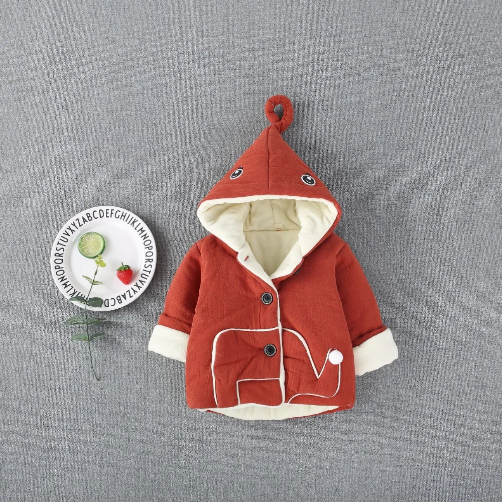 Baby Down Jacket Winter New Fashion Kids Girls Long Sleeve Printing Clothing Thickening Warm Comfortable Children Coat | Детская одежда