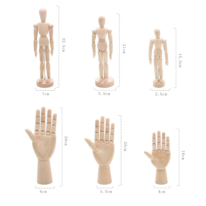 Деревянные суставы для рук модели украшений художественные комиксы зарисовки