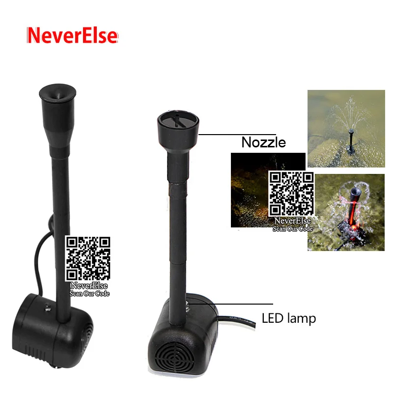 3 вида водяных фонтанов с солнечной панелью садовые водопады набор для полива