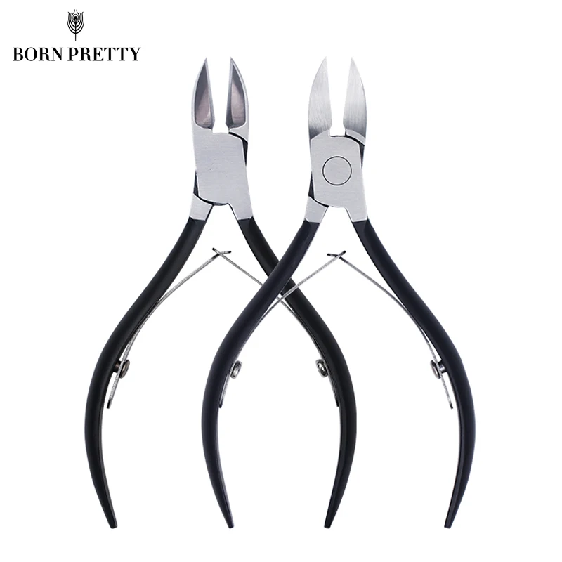 Черный матовый ручной клипер для ногтей резак Ложные наконечники триммер 3D