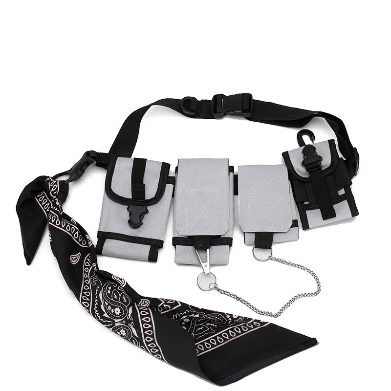 Нагрудная сумка в стиле хип хоп для мужчин модная уличная забавная Сумочка с