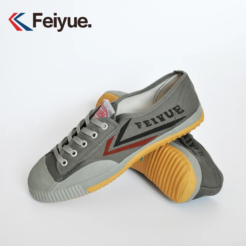 Серый классический кунг-фу обувь Feiyue кроссовки Тай Чи Кунг-фу тапочки для мужчин боевое искусство тхэквондо обувь для мужчин китайский кунг-фу обувь для женщин