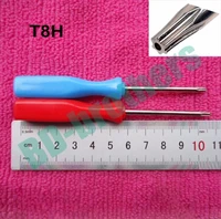 3 x 105mm 45 steel red blue t8 with hole t8h screwdriver for xbox360 control handle joystick repair screwdrivers 3000pcslot
