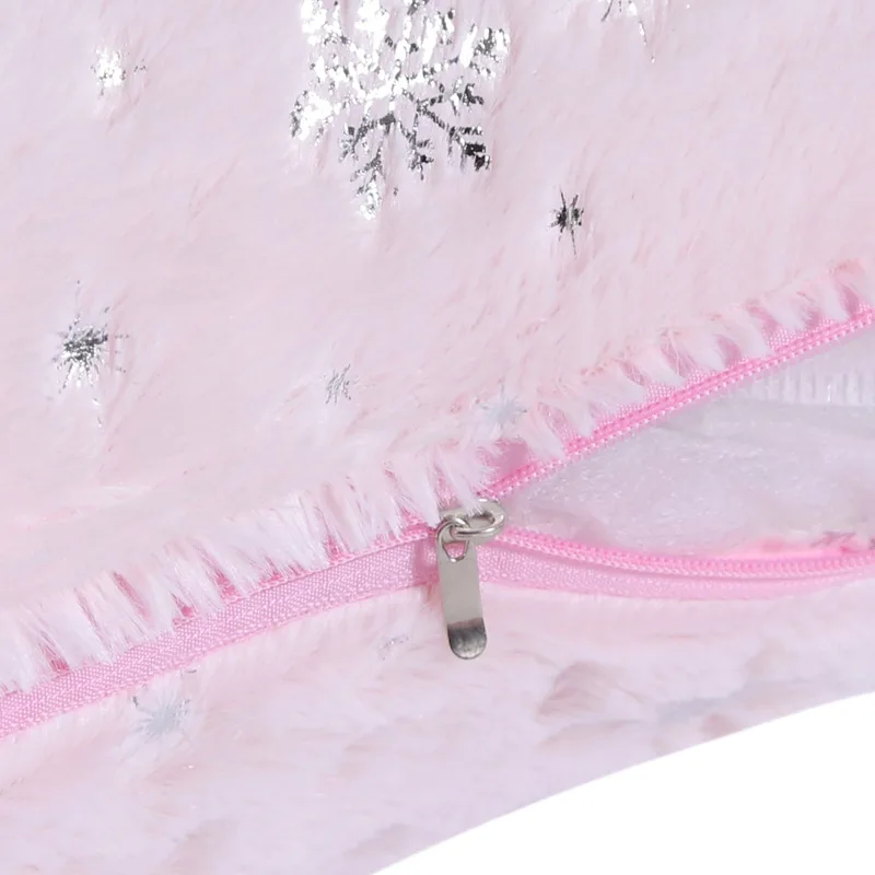 Твердая декоративная подушки с принтом в виде снежинок для подушек плюшевая