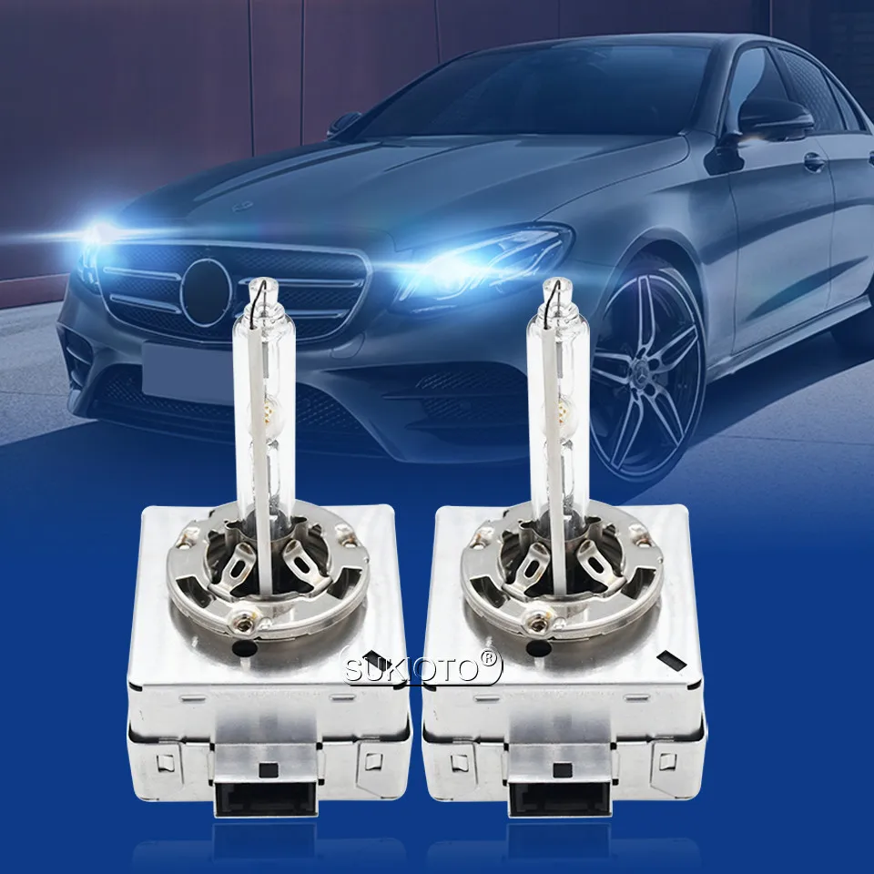 Ксеноновая hid лампа SUKIOTO 2 шт. 55 Вт D1S 5000 К 35 D3S 4300 6000 К|Лампы для автомобильных фар