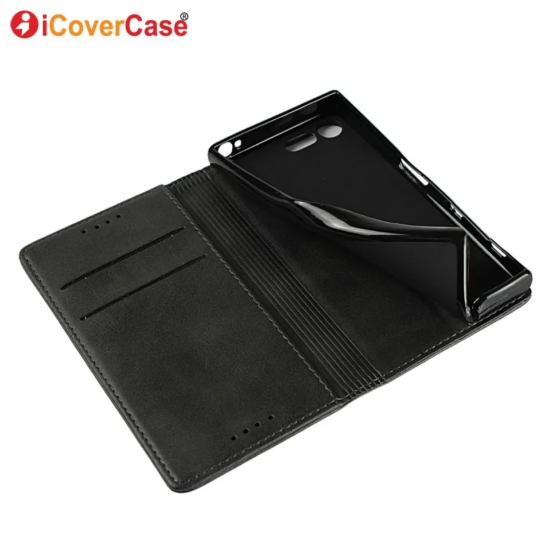 cases cover for sony xperia x compact magnetic flip leather wallet phone cases accessory for sony x compact coque funda hoesjes free global shipping