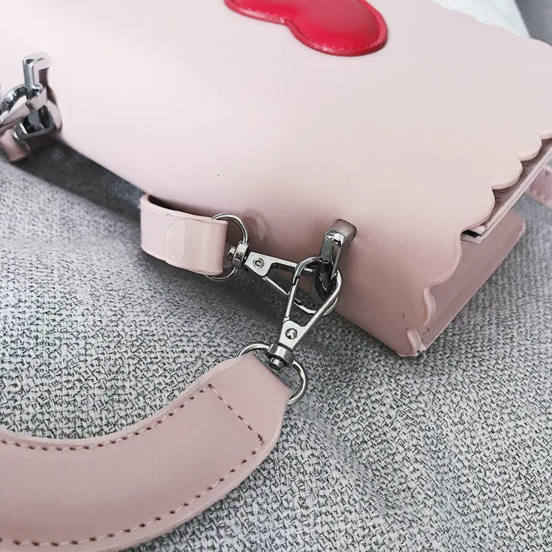 Women 2018 Summer Sweet Brand Designer Messenger Bags Cute Small Heart Lady Crossbody Fashion Pu Leather Female | Багаж и сумки