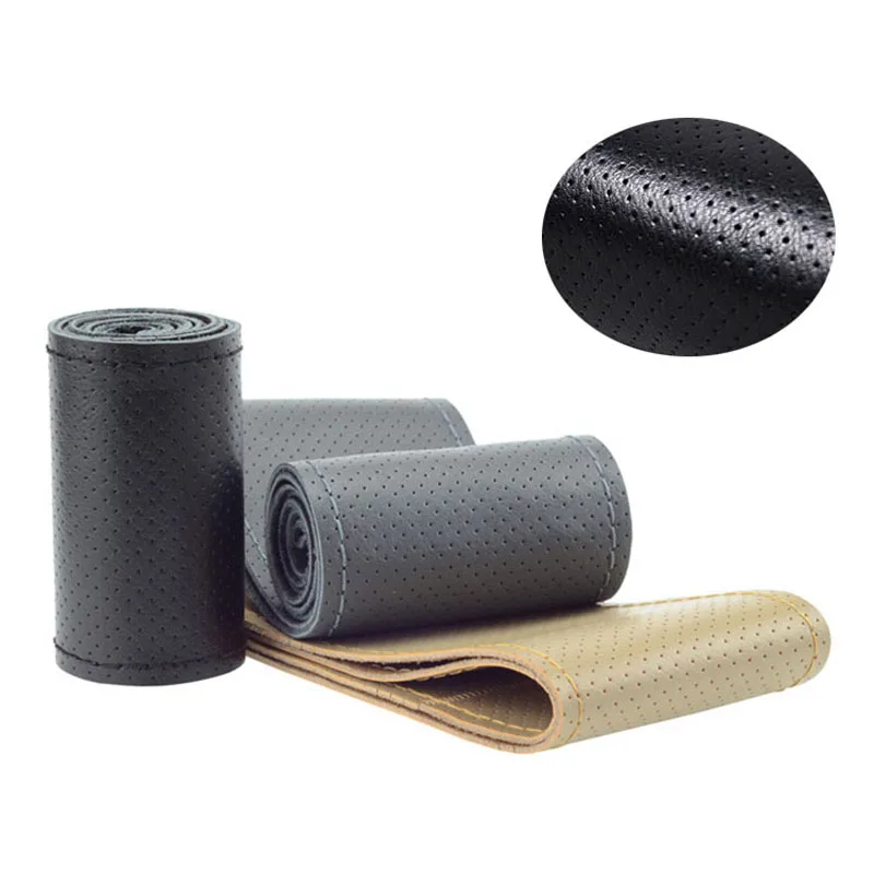 Автомобильные аксессуары чехлы на руль автомобиля оплетка для руля мягкая