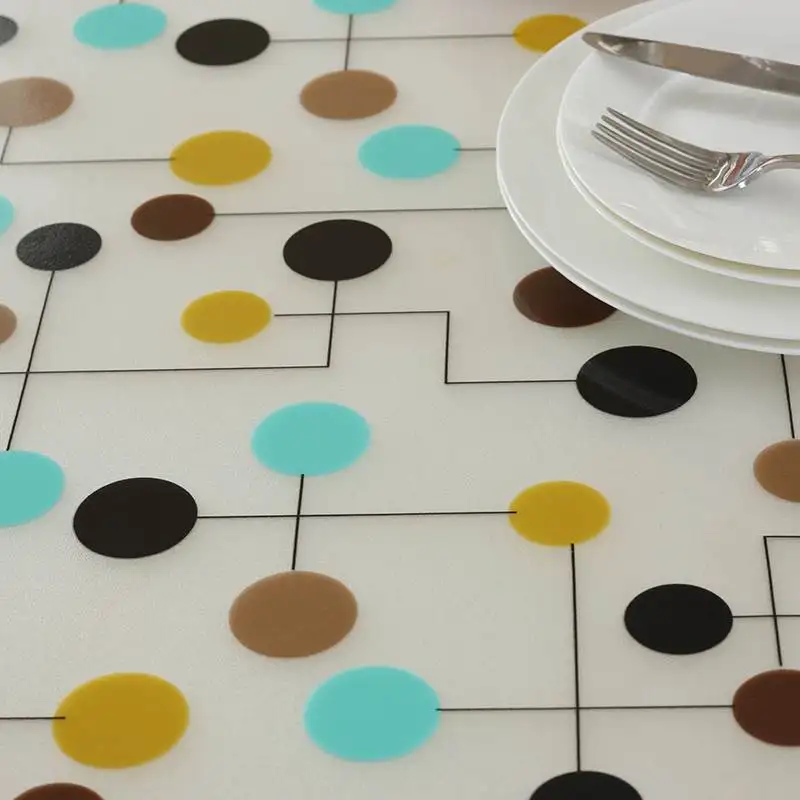 Жаростойкая круглая скатерть водонепроницаемая анти горячий маслостойкая ПВХ