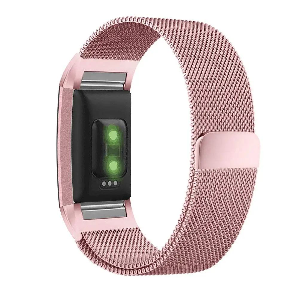 5 Для браслета Fitbit Charge 2 металлический ремешок Безвинтовой магнитный браслет из нержавеющей стали ремешок для Fitbit Charge2 сменные браслеты - Цвет: 5