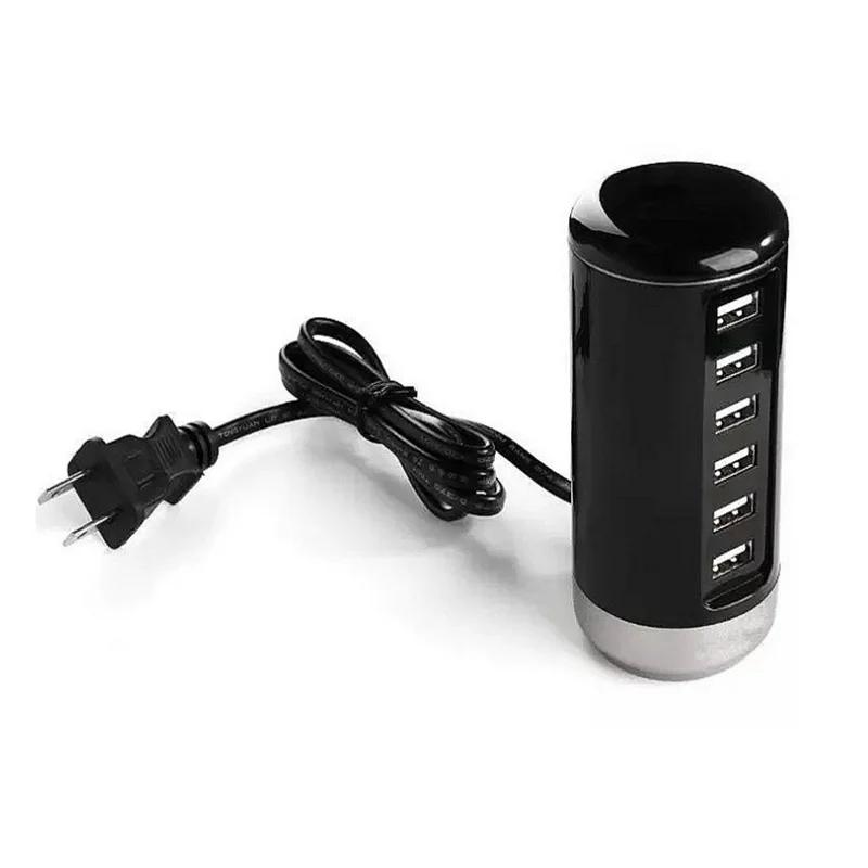 USB Зарядное устройство станции для iphone iPad Sumsung путешествия концентратора док 6 usb