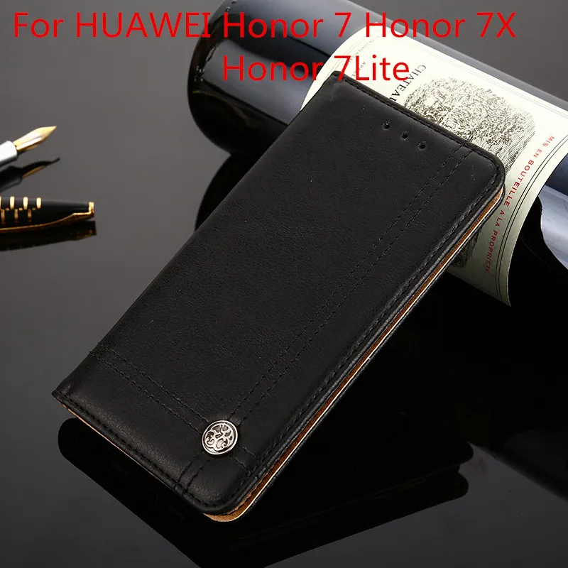 Чехол для Huawei Honor 7 7X7 Lite обложка Мягкая силиконовая задняя крышка кожа флип чехол
