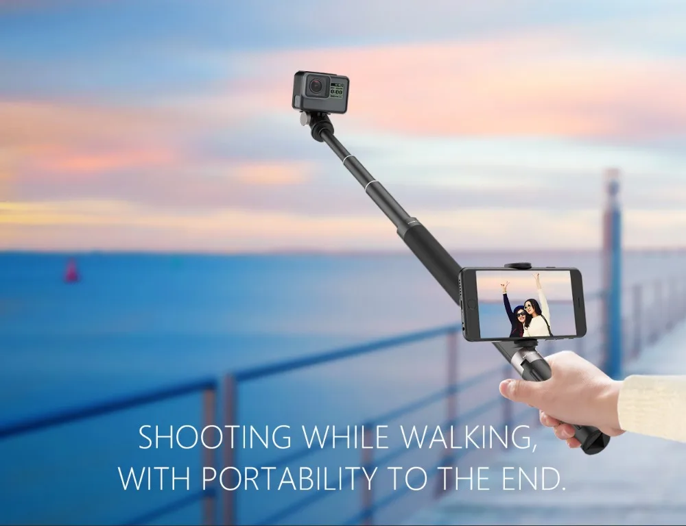 PGYTECH удлинительная селфи-палка для DJI OSMO Mobile 3 OSMO Action Pocket Pole Rod Grip штатив Zhiyun Gopro аксессуары