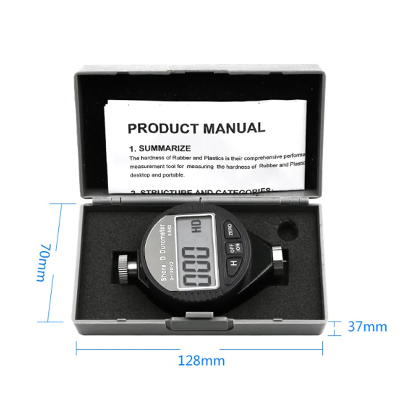 Электронный цифровой дисплей измеритель твердости на суше силиконовый
