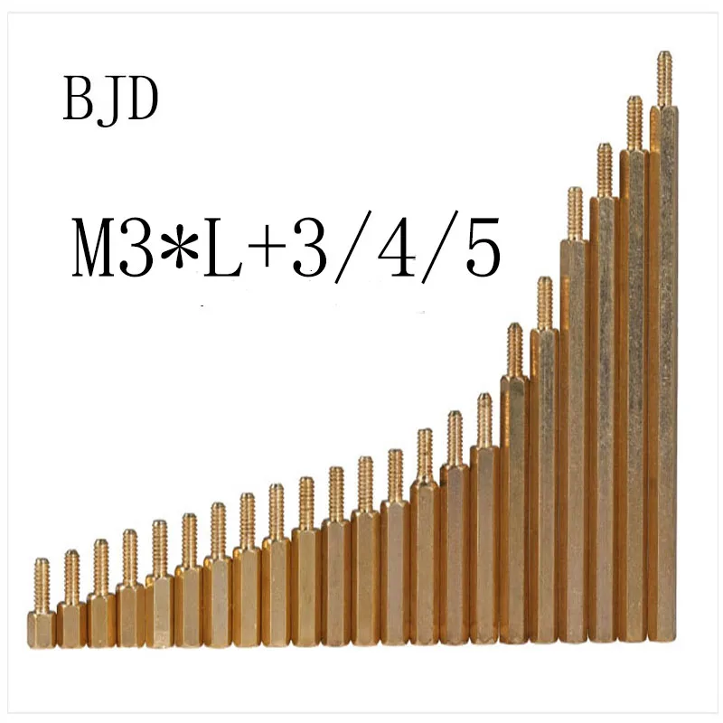 M3 Male 6 мм Female 4 60 латунная прокладка медная Шестигранная полые колонны m3 *(4 20)+ 3/4/5/6