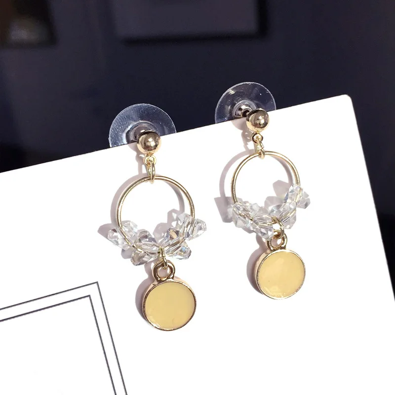 Модные серебряные серьги Корея INS Pendientes Mujer Aretes De лидер продаж 2018 товары висячие |