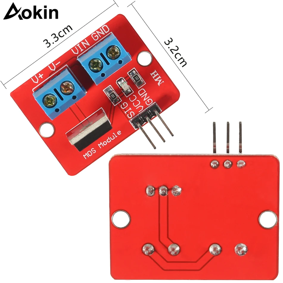 Для Arduino ARM Топ MOSFET Кнопка IRF520 модуль драйвера для Raspberry pi размер от 0 до 24V Mosfet