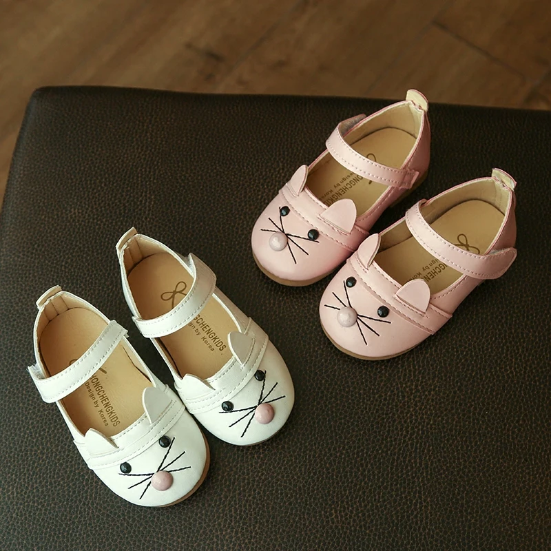 Детская обувь для девочек Демисезонный кошка Мода Обувь малышей мягкой
