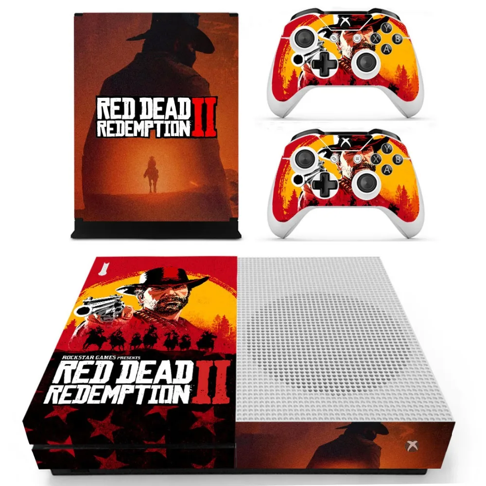 Красный мертвой кожи Стикеры s для xbox один Тонкий консоли контроллеры для xbox One S виниловые наклейки для оформления Обложка игры Стикеры протектор