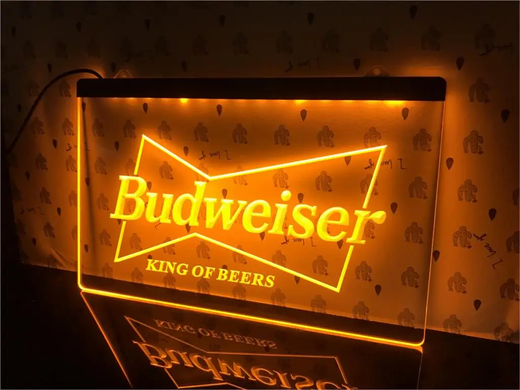A009 Budweiser King пивной бар Паб Клуб световая реклама знак