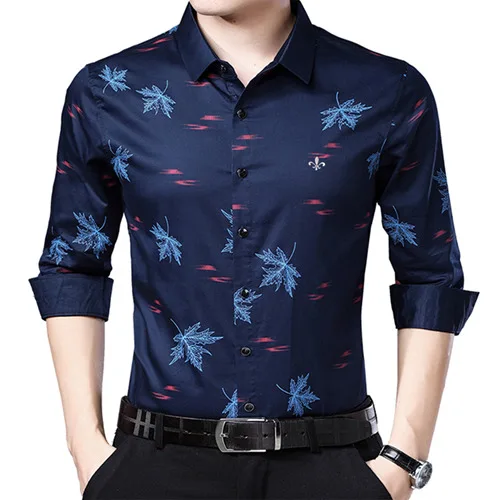 Dudalina мужская рубашка Camisa Повседневная рубашка с длинным рукавом Мужская мягкая приталенная брендовая мужская одежда рубашка - Цвет: XYD73509BLUE