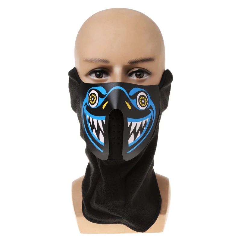 Суперкрутая светодиодная маска светящаяся с черепом для макияжа Хэллоуина