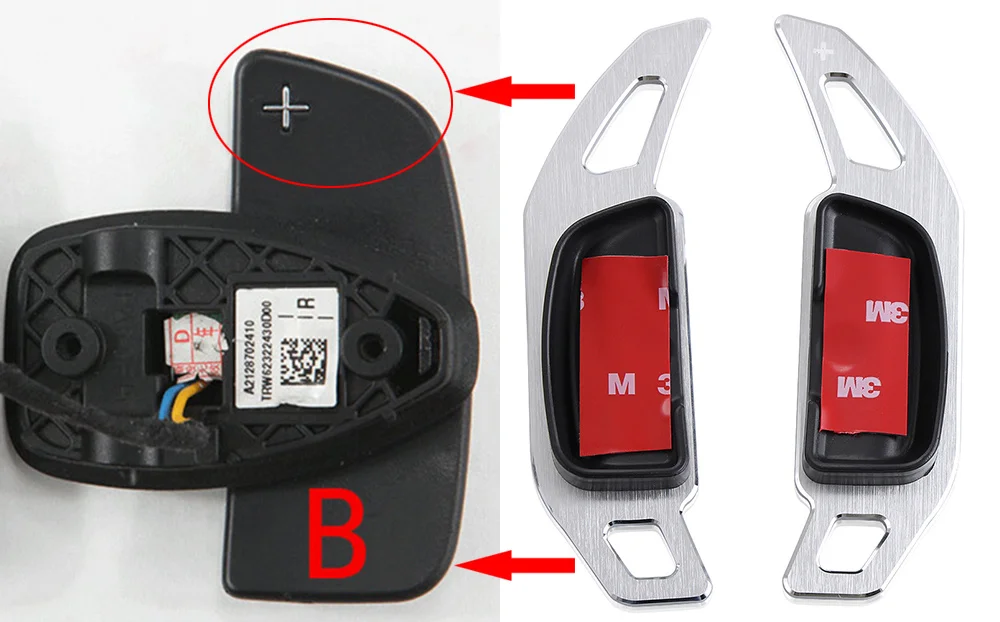 Расширитель для автомобильного руля DSG Paddle Shifters Shift Sticker украшение Mercedes Benz A B E C SK CLA