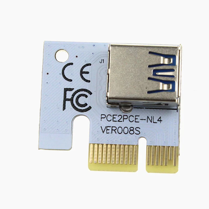 10 шт. Лидер продаж VER008S 3 в 1 Molex 4Pin SATA 6PIN PCIE PCI Express Riser Card 1x к 16x USB 0 кабель для майнинга