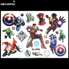 Детские наклейки с героями мультфильмов SHNAPIGN, модные летние водонепроницаемые наклейки в стиле Эльзы для девочек и мальчиков