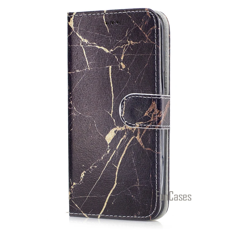 Для samsung Galaxy J7 J700 2015 J710 2016 чехол-кошелек с мраморным цветочным узором магнитной