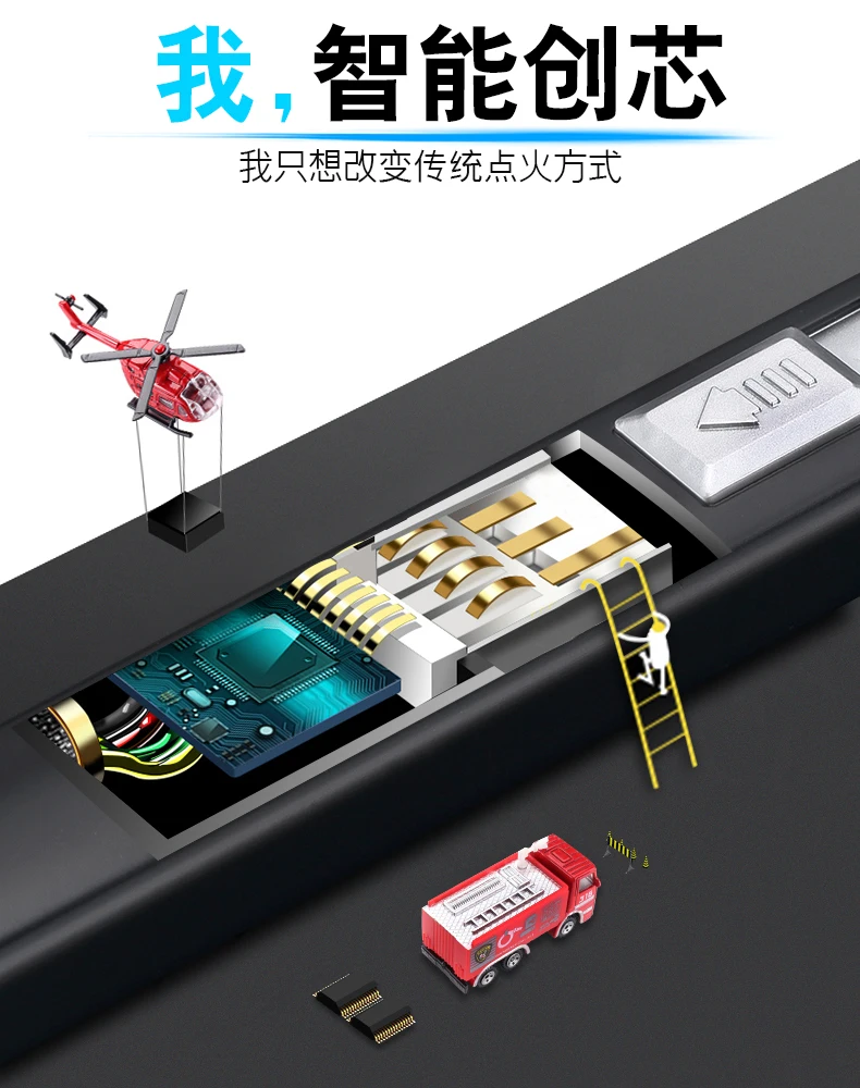Электронная Usb зарядка дуговая Зажигалка плазменный электронный импульсный Зажигалка свечи и фейерверки для барбекю кухня зажигалка труба дым