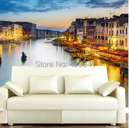 Новый может настроить большое 3d настенное украшение домашний Декор Спальня река