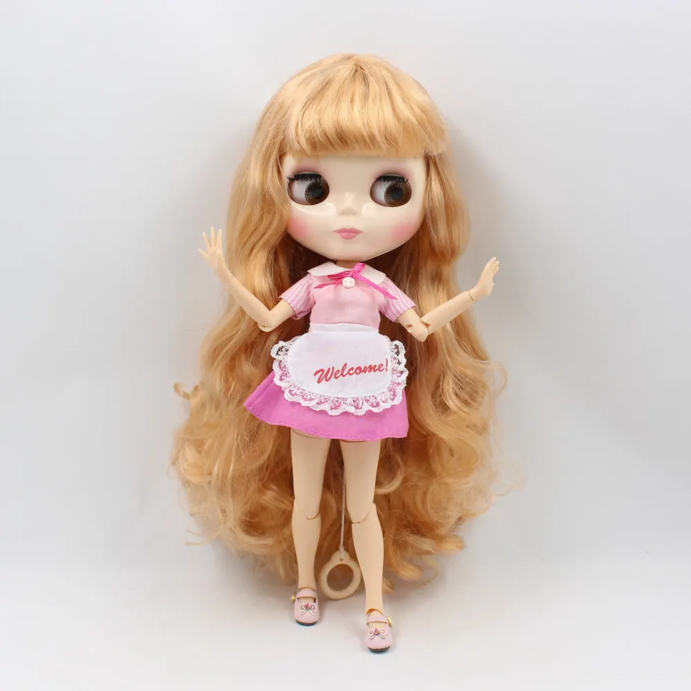 Ледяной DBS Blyth кукольные 1/6 30 см bjd BL331 светильник каштановые волосы с челкой для